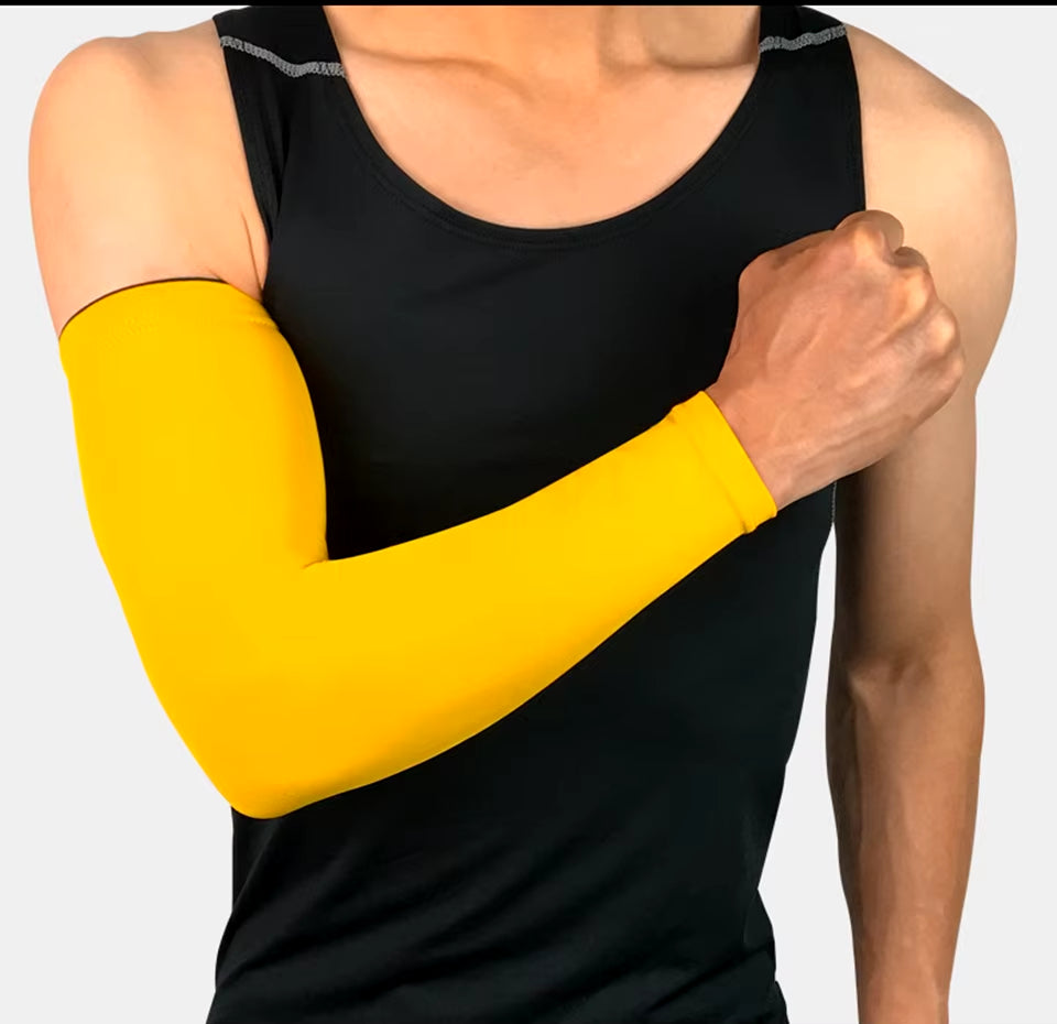 Men High Elastic Basketball Arm Sleeves Armband Soccer Volleyball Elbow Support Brace Sports Accessories Women Sports Safety