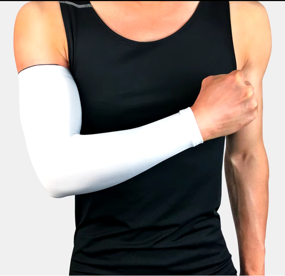 Men High Elastic Basketball Arm Sleeves Armband Soccer Volleyball Elbow Support Brace Sports Accessories Women Sports Safety