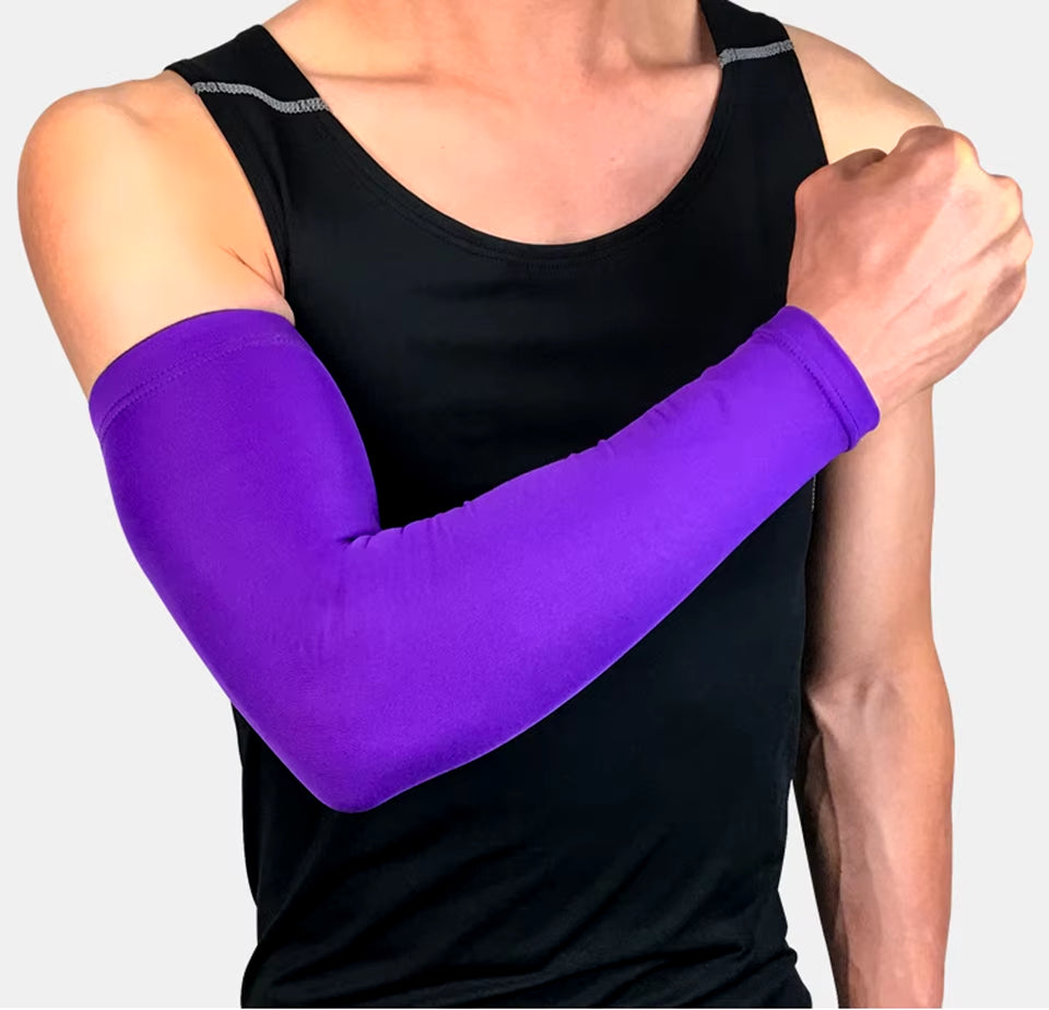 Men High Elastic Basketball Arm Sleeves Armband Soccer Volleyball Elbow Support Brace Sports Accessories Women Sports Safety